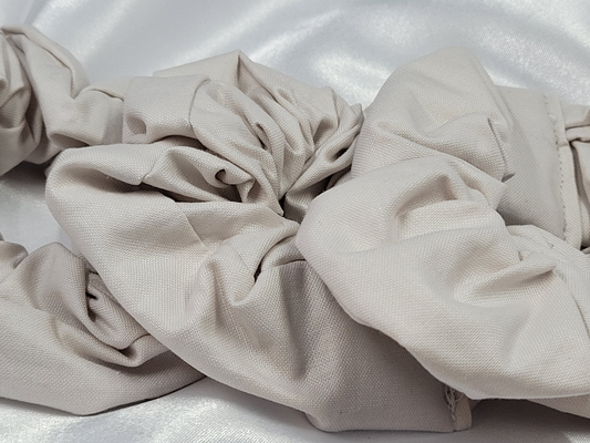 Parchment Cotton Scrunchies
