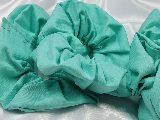 Sea Glass Cotton Scrunchies