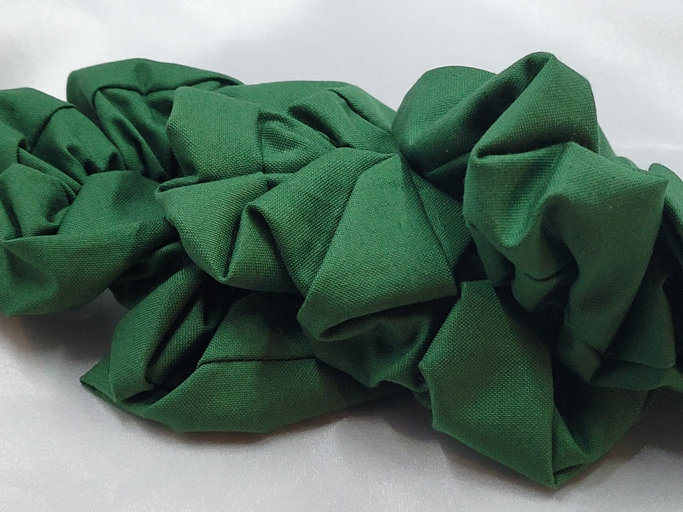 Evergreen Cotton Scrunchies