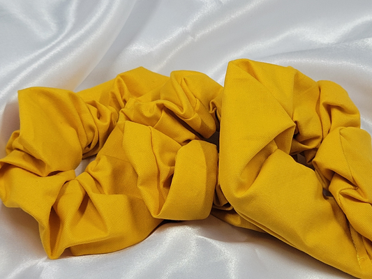 Marigold Cotton Scrunchies
