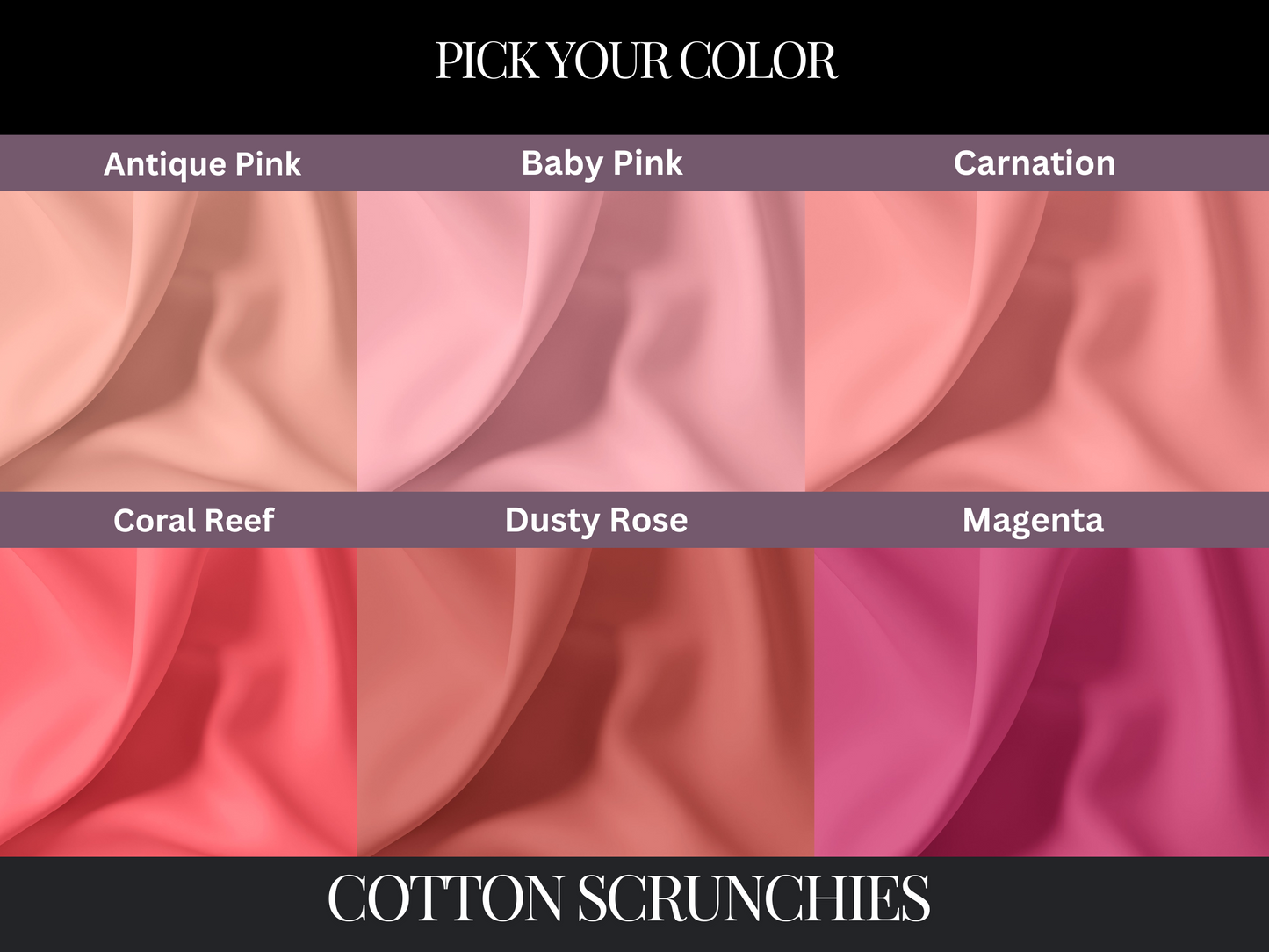 Make Your Own Custom Pack of Cotton Scrunchies