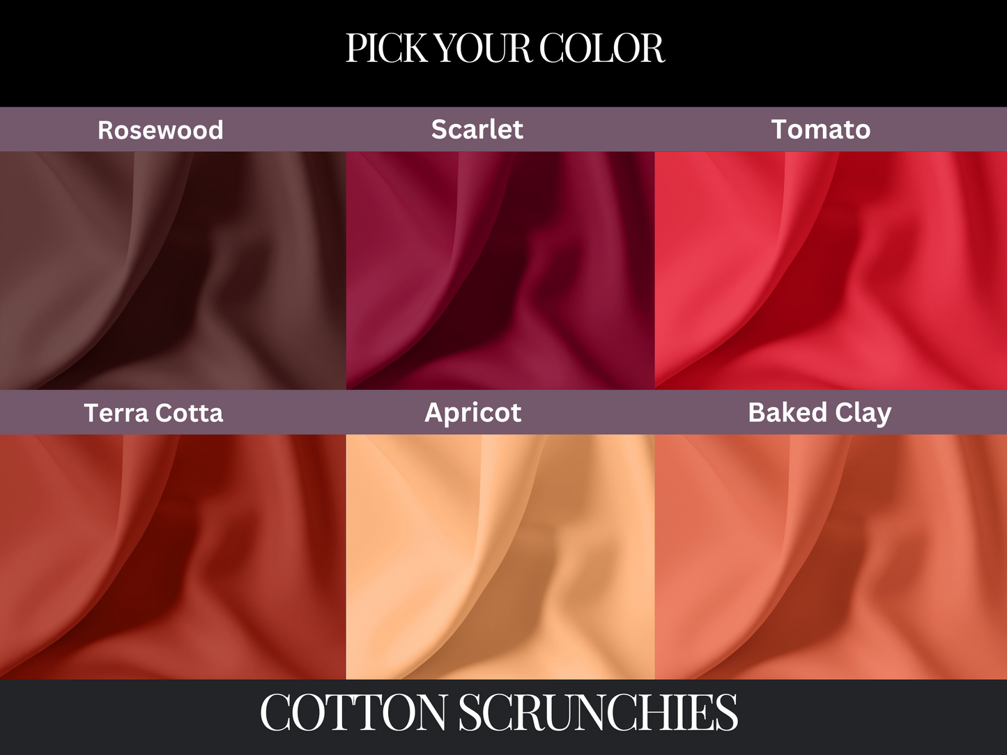 Make Your Own Custom Pack of Cotton Scrunchies