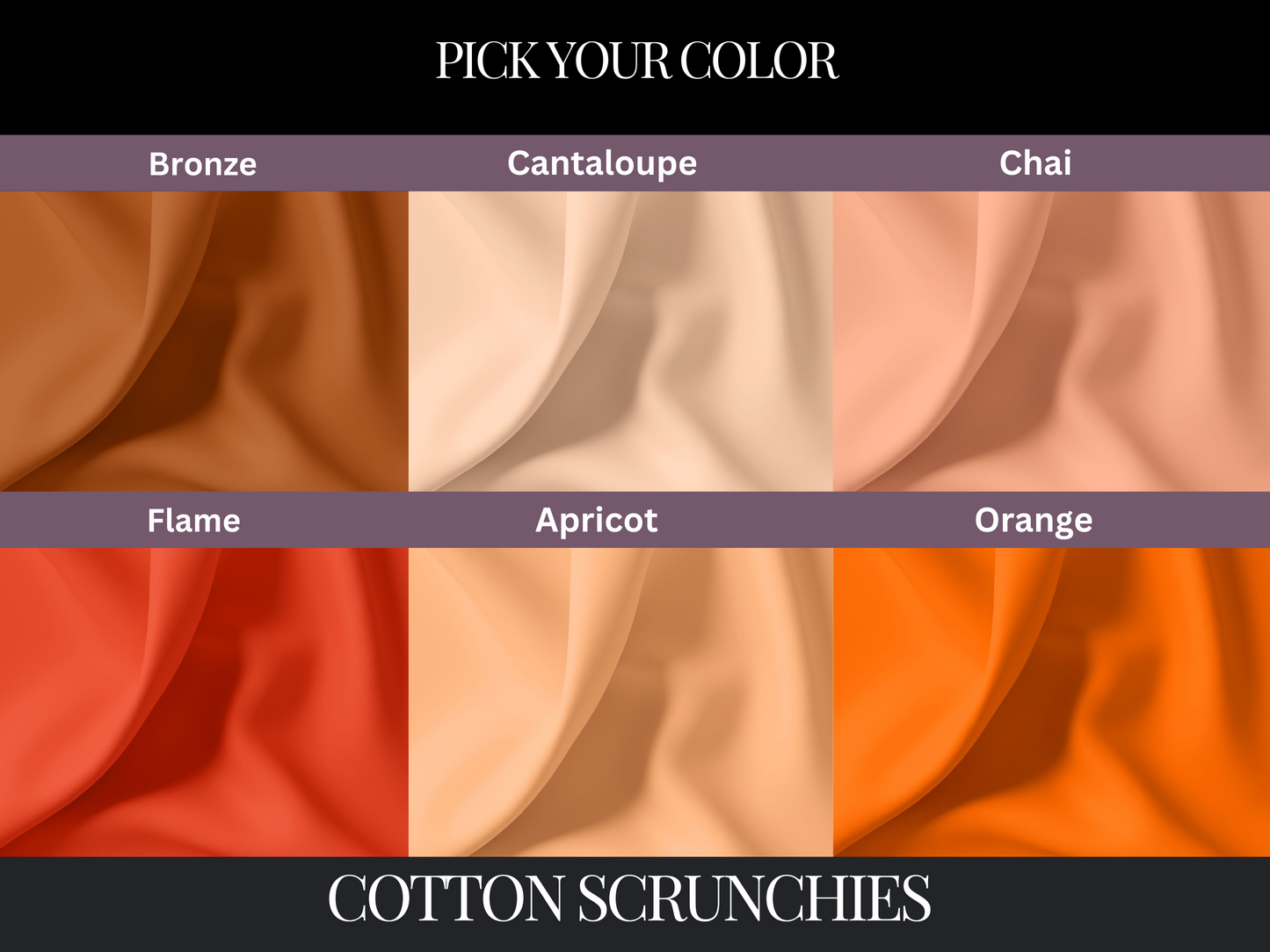 Make Your Own Custom Pack of Cotton Scrunchies