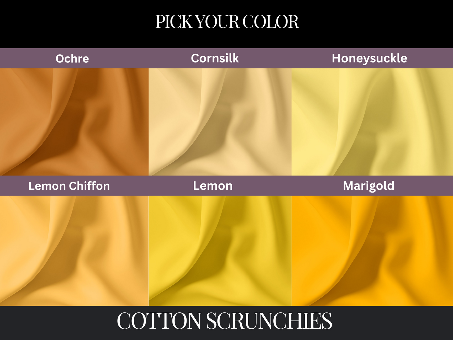 Make Your Own Custom Pack of Cotton Scrunchies