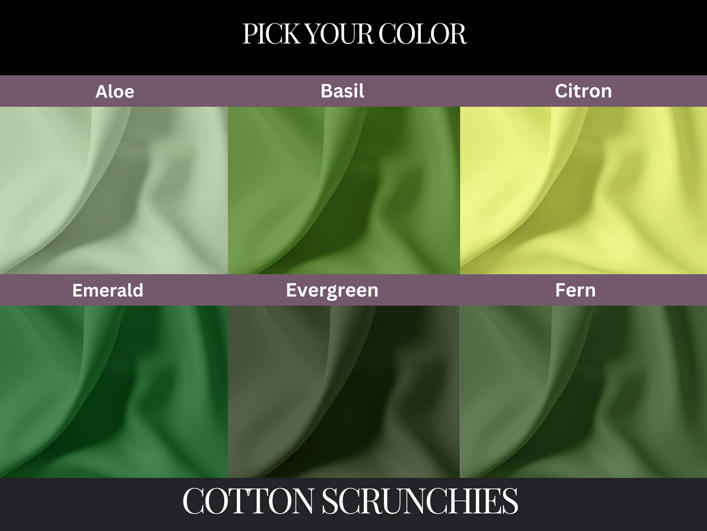 Make Your Own Custom Pack of Cotton Scrunchies