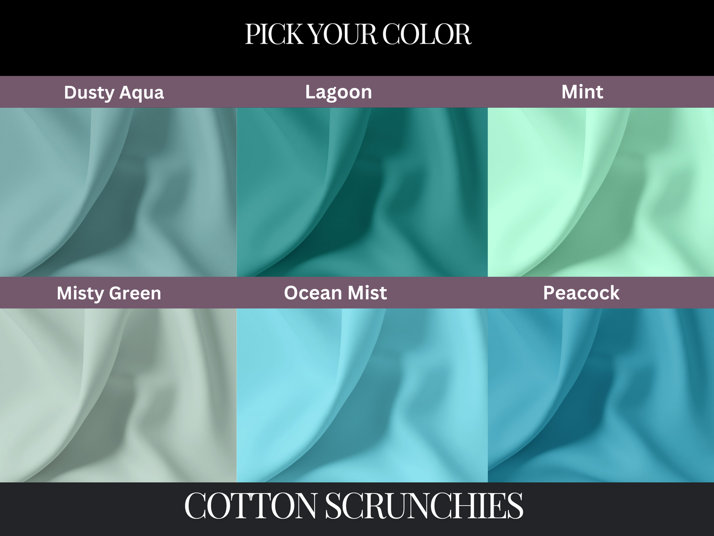 Make Your Own Custom Pack of Cotton Scrunchies