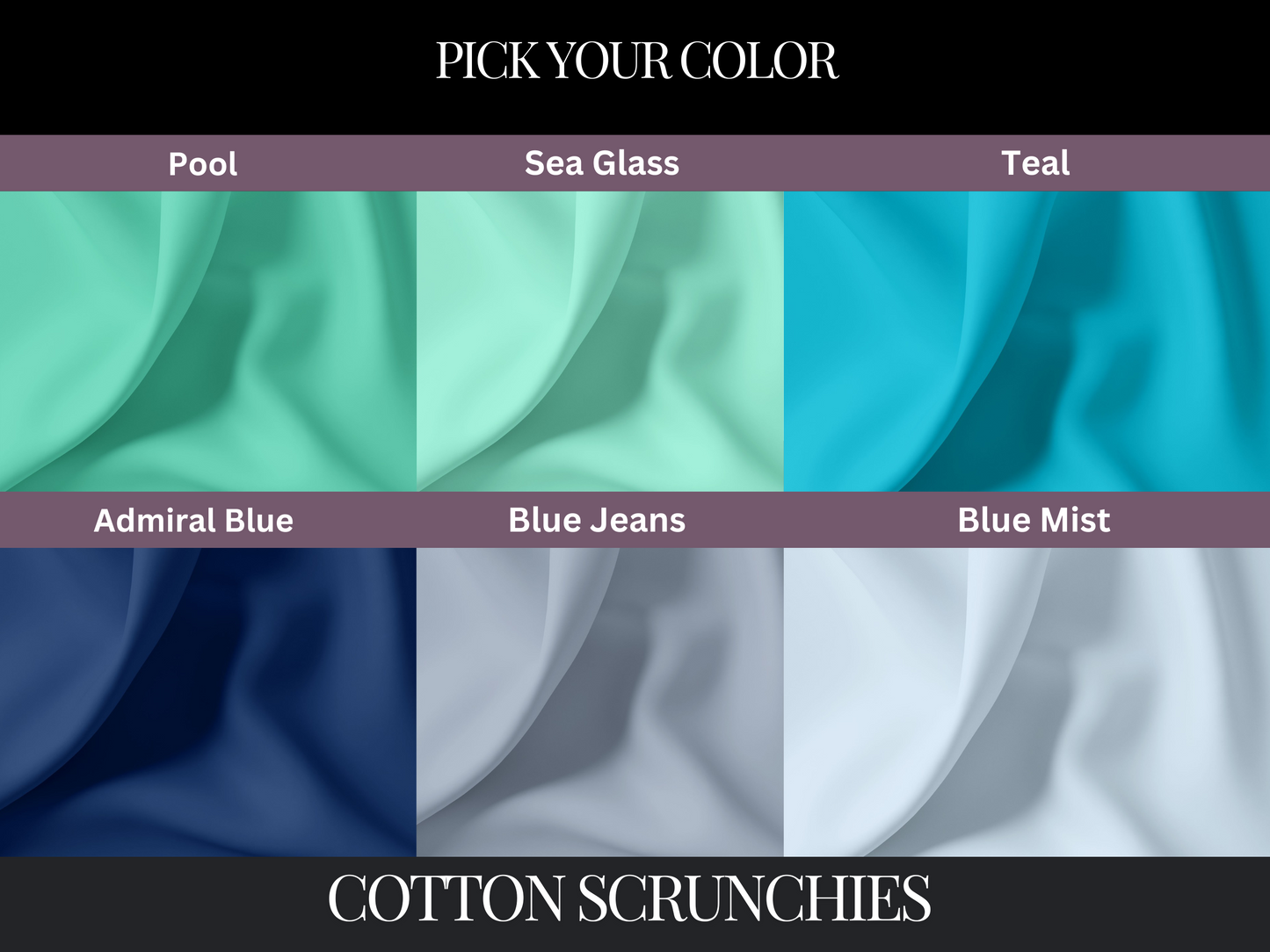 Make Your Own Custom Pack of Cotton Scrunchies