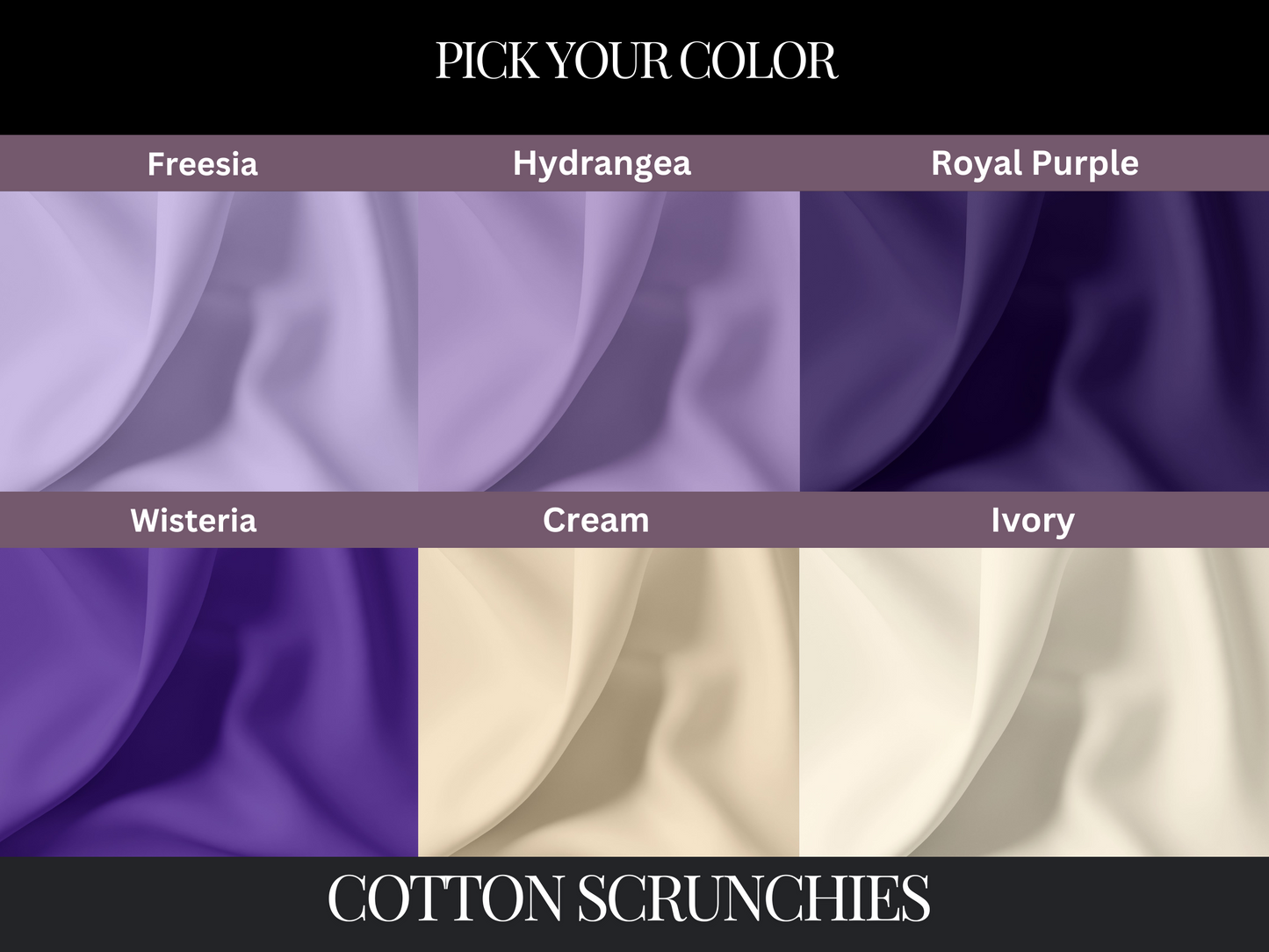 Make Your Own Custom Pack of Cotton Scrunchies