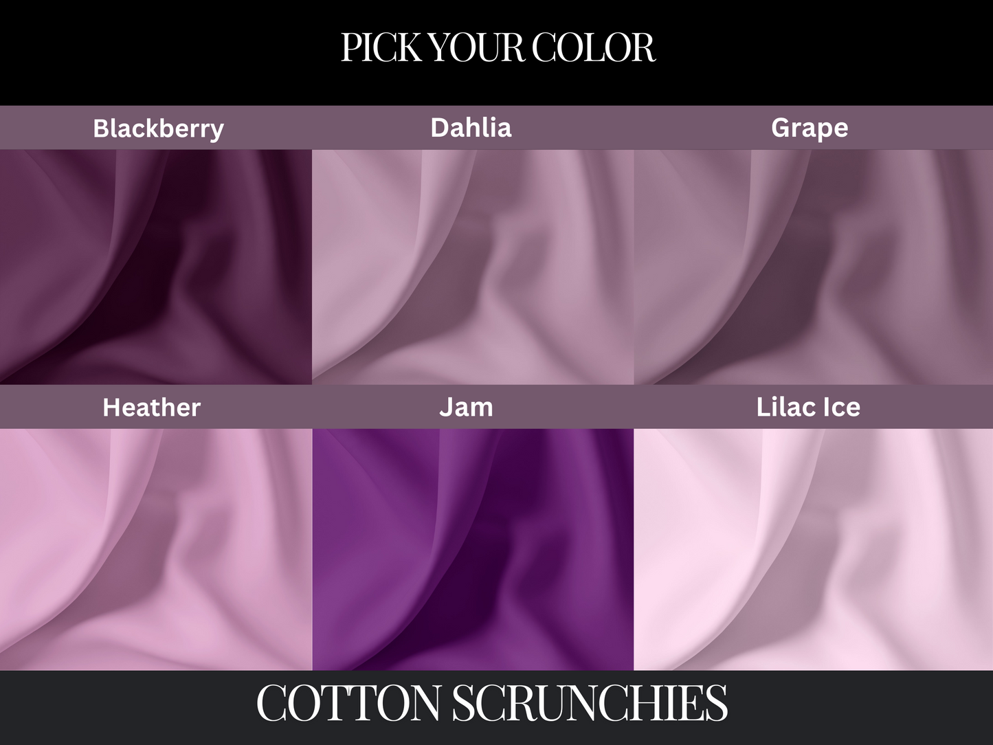 Make Your Own Custom Pack of Cotton Scrunchies