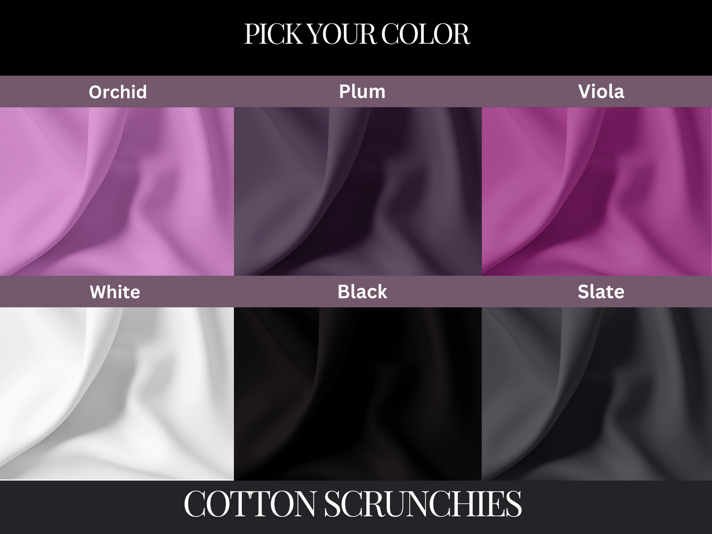 Make Your Own Custom Pack of Cotton Scrunchies