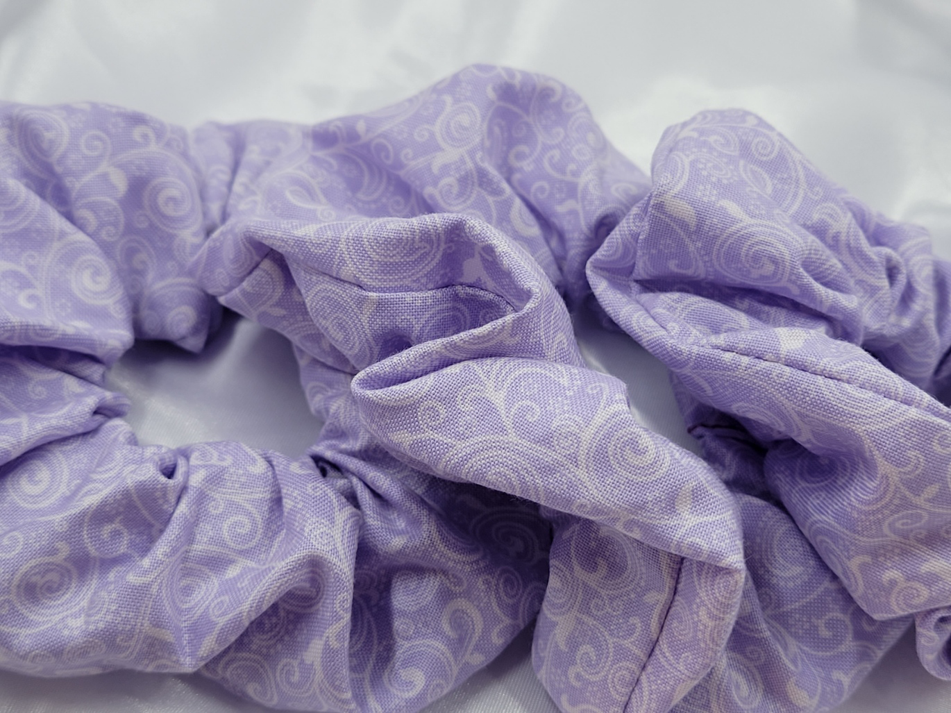 Swirl Freesia Cotton Scrunchies