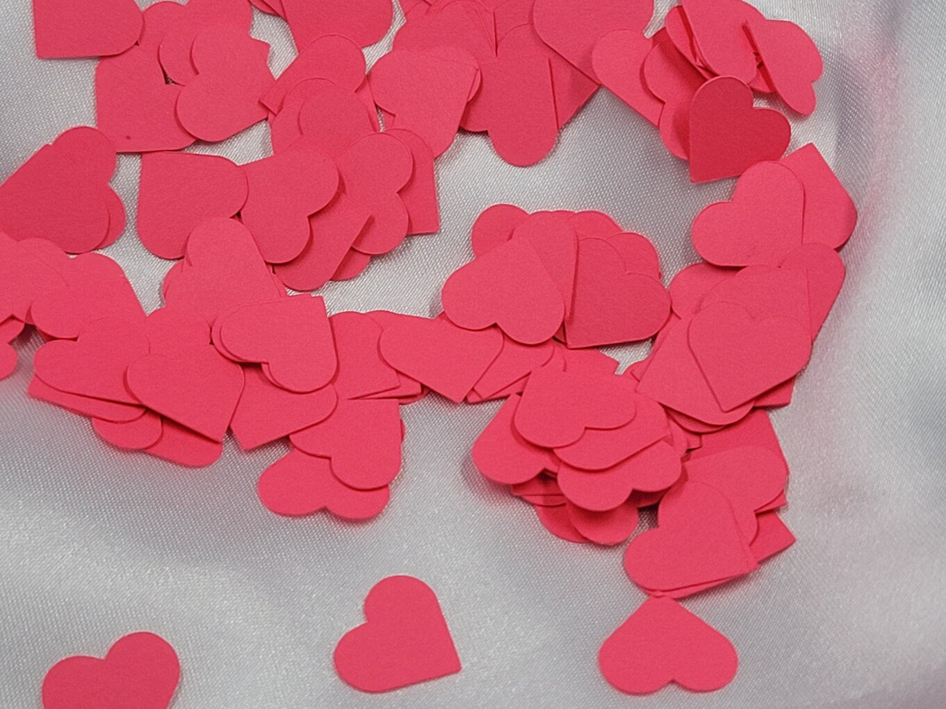Pink Heart Paper Confetti